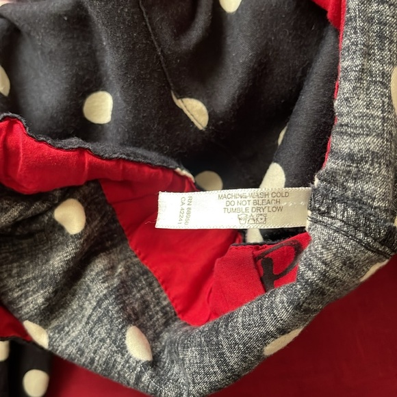 PJ Salvage Sz M Black Polka Dot 100% Cotton PJ Pants ONLY - Picture 8 of 15